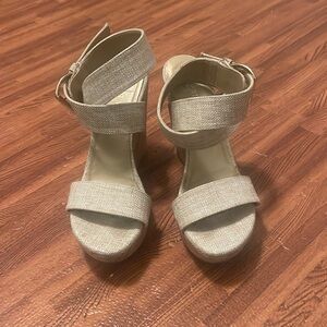 Stuart Weitzman cork wedges size 6 1/2